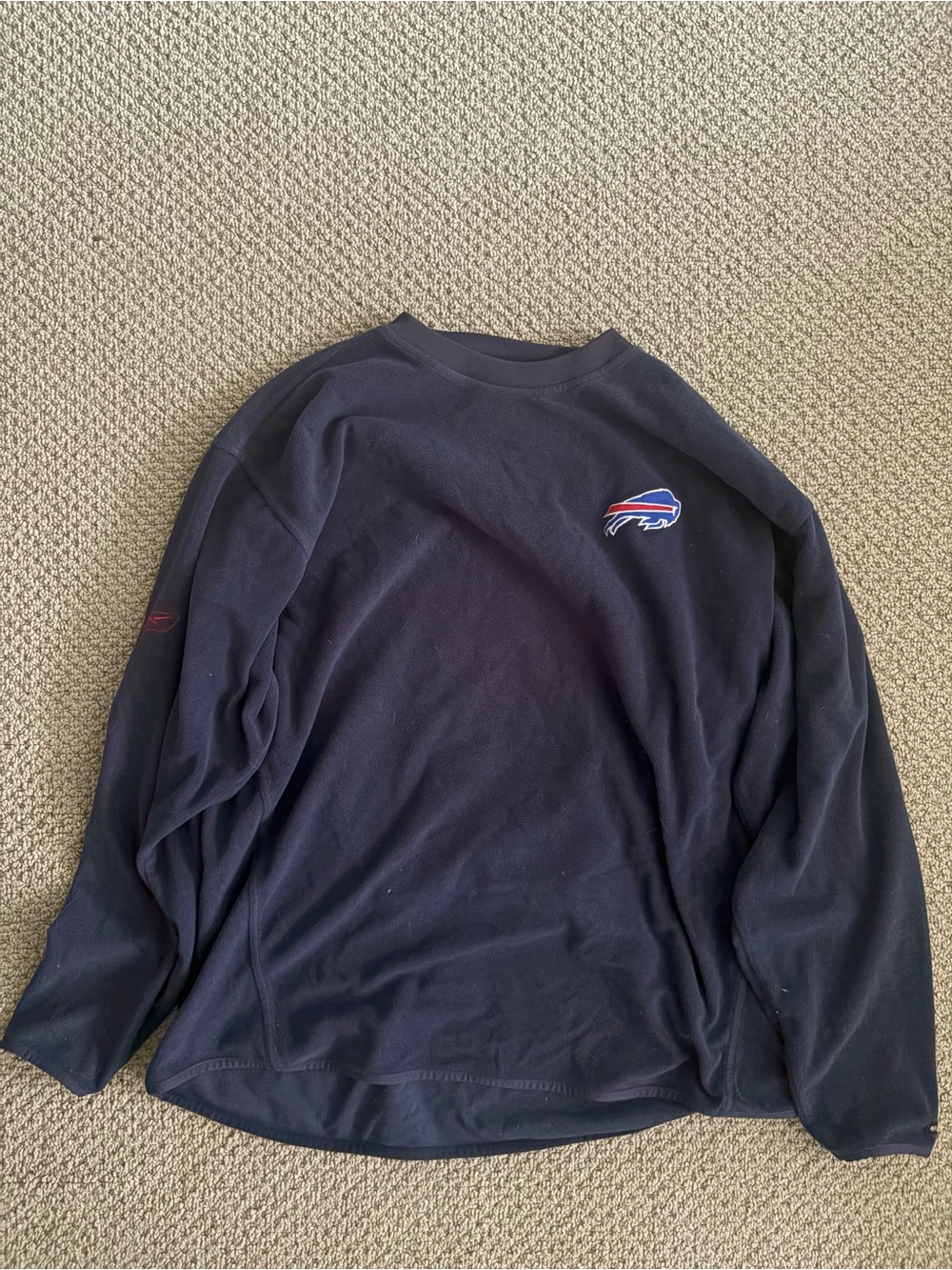 Buffalo Bills Reebok NFL Licensed Navy Long-Sleeve Crewneck Sweatshirt